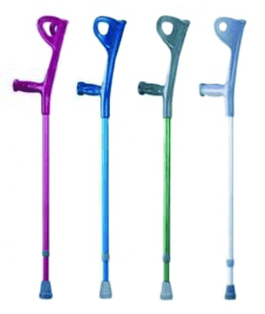 Four elbow crutches