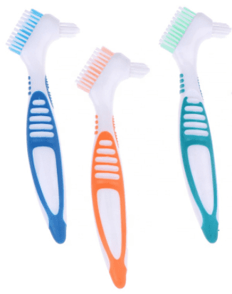 Denture Tooth Brush on white background