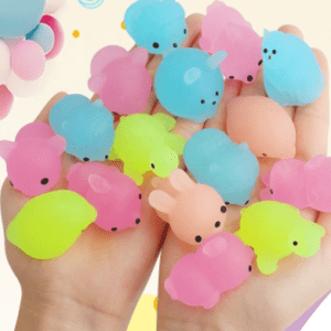 Colorful squishy toys
