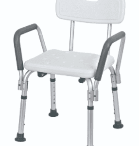 Shower Chair with handles on white background
