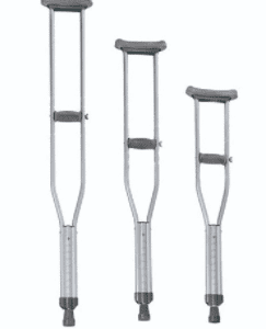 Three underarm crutches