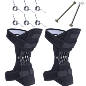 A pair of Knee Joint Support with screws and screws.