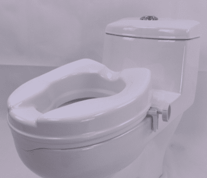 A safety toilet seat raiser