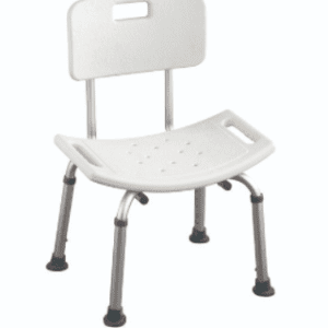 A Shower Chair w/back on a white background.