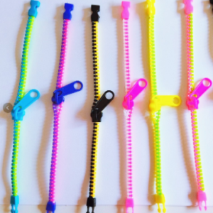 A group of Kids Zipper Bracelets.