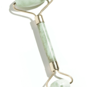 Jade Body Roller on white background