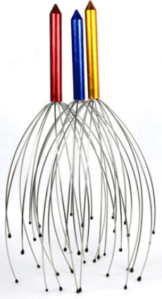 A set of three Scalp Massagers on a white background.